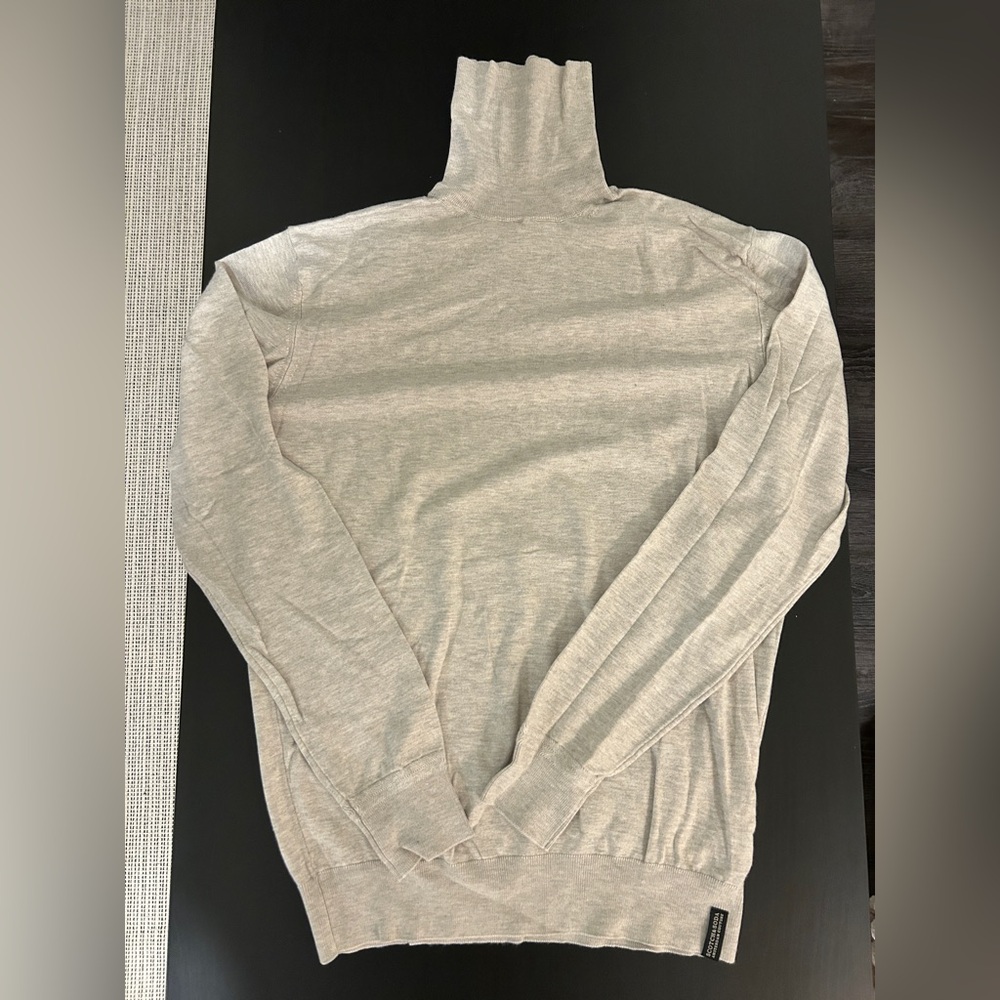 Scotch & Soda Light Gray Knitwear Turtleneck